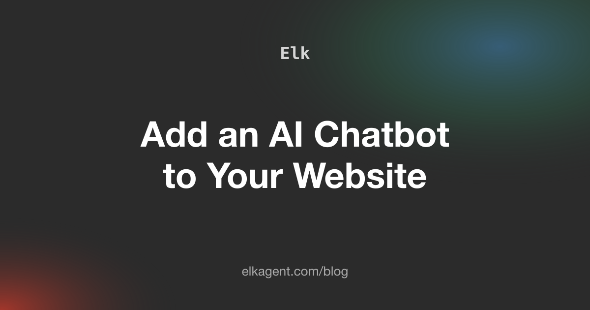 How to Add an AI Chatbot to Your Website (WordPress, Shopify, Wix, Webflow, Squarespace)